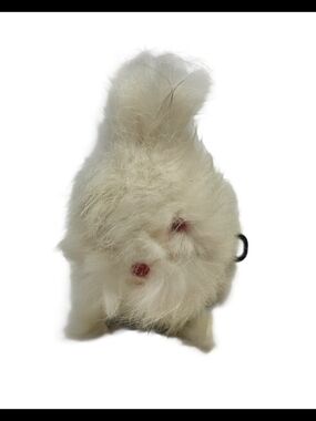 Vintage 1950s Mechanical Wind Up Hopping Bunny Rabbit Toy Mid Century WORKS READ